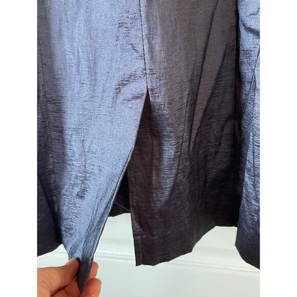 R&M Richard’s Midnight Blue & Black Paisley 2 Pc Dress Blazer Size 6 - Picture 7 of 9